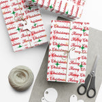 Merry Christmas Gift Wrap Papers, Holiday Wrapping Paper, Festive Gift Wrap, Christmas Decor, Seasonal Gift Packaging