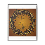 Framed Wall Art: 'He Gave It All'