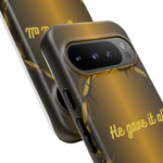 Gold Crown Phone Case - Inspirational Phone Cover, Tough Cases, Gifts for Christians, Spiritual Decor, Meaningful Accessories