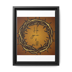 Framed Wall Art: 'He Gave It All'