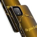 Gold Crown Phone Case - Inspirational Phone Cover, Tough Cases, Gifts for Christians, Spiritual Decor, Meaningful Accessories