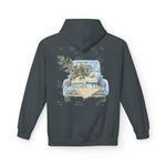 Christmas Truck Hoodie — Merry Christmas Vintage Pickup with Tree Holiday Sweatshirt