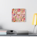 Floral Jesus Canvas Art, Stretched Canvas Print for Home Decor, Christian Gift, Religious Wall Art, Inspirational Decor