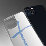 Cross Design Clear Phone Case, Minimalist Phone Cover, Transparent Case, Faith-Inspired Gift, Christian Cell Phone Protector