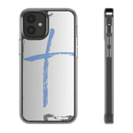 Cross Design Clear Phone Case, Minimalist Phone Cover, Transparent Case, Faith-Inspired Gift, Christian Cell Phone Protector
