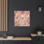 Floral Jesus Canvas Art, Stretched Canvas Print for Home Decor, Christian Gift, Religious Wall Art, Inspirational Decor