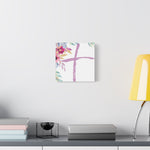 Floral Cross Wall Art – Christian Canvas, Religious Home and Church Decor