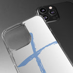 Cross Design Clear Phone Case, Minimalist Phone Cover, Transparent Case, Faith-Inspired Gift, Christian Cell Phone Protector