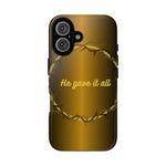 Gold Crown Phone Case - Inspirational Phone Cover, Tough Cases, Gifts for Christians, Spiritual Decor, Meaningful Accessories