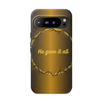 Gold Crown Phone Case - Inspirational Phone Cover, Tough Cases, Gifts for Christians, Spiritual Decor, Meaningful Accessories