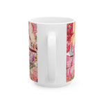 Floral Jesus Ceramic Mug – Inspirational Coffee Cup, Christian Gift, Floral Design, Home Decor, Tea Mug, Mother's Day Gift