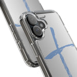 Cross Design Clear Phone Case, Minimalist Phone Cover, Transparent Case, Faith-Inspired Gift, Christian Cell Phone Protector