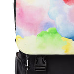 Vibrant Watercolor Unisex Casual Shoulder Backpack, Lightweight Daypack, Artsy College Bag, Colorful Travel Backpack, Fashionable Tote
