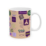 Faith-Inspired Ceramic Mug, Inspirational Coffee Mug, Relaxation Mug, Gift for Christians, Motivational Drinkware, Spiritual Home Decor