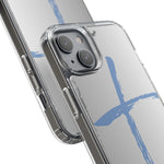 Cross Design Clear Phone Case, Minimalist Phone Cover, Transparent Case, Faith-Inspired Gift, Christian Cell Phone Protector