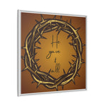 Framed Wall Art: 'He Gave It All'