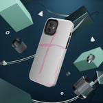 Pink Cross Impact-Resistant Phone Case | Durable Christian Phone Cover, Faith-Inspired Tech Gift, Stylish Protection, Spiritual Accessory