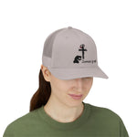 Faith-Inspired Snapback Trucker Cap with Cross Design, Adjustable Baseball Hat, Christian Gift, Outdoor Wear, Casual Style