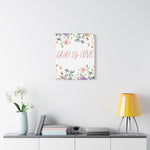 God Is Love Canvas – Inspirational Floral Wall Art Decor