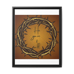 Framed Wall Art: 'He Gave It All'