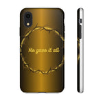 Gold Crown Phone Case - Inspirational Phone Cover, Tough Cases, Gifts for Christians, Spiritual Decor, Meaningful Accessories