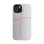 Pink Cross Impact-Resistant Phone Case | Durable Christian Phone Cover, Faith-Inspired Tech Gift, Stylish Protection, Spiritual Accessory