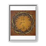 Framed Wall Art: 'He Gave It All'