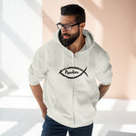 Faith-Inspired Unisex Zip Hoodie, Comfortable Christian Apparel, Freedom Hoodie, Religious Gift, Trendy Streetwear, Casual Wear