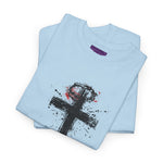 Praying Figure Unisex Heavy Cotton Tee - Faith-Based Shirt, Christian Apparel, Inspirational Gift, Spiritual Clothing, Casual Wear