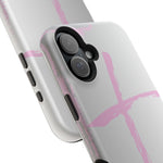 Pink Cross Impact-Resistant Phone Case | Durable Christian Phone Cover, Faith-Inspired Tech Gift, Stylish Protection, Spiritual Accessory