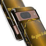 Gold Crown Phone Case - Inspirational Phone Cover, Tough Cases, Gifts for Christians, Spiritual Decor, Meaningful Accessories