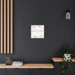 God Is Love Canvas – Inspirational Floral Wall Art Decor