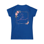 Women's Floral Inspirational Tee, Positive Quote T-Shirt, Gift for Her, Floral Design Top, Spring Apparel, Everyday Wear