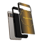 Gold Crown Phone Case - Inspirational Phone Cover, Tough Cases, Gifts for Christians, Spiritual Decor, Meaningful Accessories