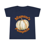 Toddler Pumpkin T-Shirt, Fall Outfit, Cute Gift, Mamaw's Pumpkin Tee, Halloween Toddler Shirt, Thanksgiving Apparel