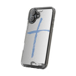 Cross Design Clear Phone Case, Minimalist Phone Cover, Transparent Case, Faith-Inspired Gift, Christian Cell Phone Protector