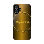 Gold Crown Phone Case - Inspirational Phone Cover, Tough Cases, Gifts for Christians, Spiritual Decor, Meaningful Accessories