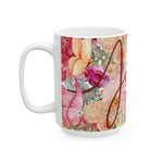 Floral Jesus Ceramic Mug – Inspirational Coffee Cup, Christian Gift, Floral Design, Home Decor, Tea Mug, Mother's Day Gift