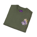 Butterfly Blossom Unisex T-Shirt, Floral Graphic Tee, Spring Apparel, Nature Lover Gift, Softstyle Shirt, Butterfly Design