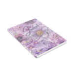 Floral Hardcover Journal, Purple Floral Notebook, Inspirational Writing Journal, Gift for Her, Daily Planner, Christian Journal