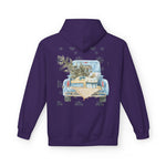 Christmas Truck Hoodie — Merry Christmas Vintage Pickup with Tree Holiday Sweatshirt