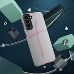 Pink Cross Impact-Resistant Phone Case | Durable Christian Phone Cover, Faith-Inspired Tech Gift, Stylish Protection, Spiritual Accessory