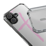 Stylish Magnetic Phone Case, Clear Impact Phone Cover, Pink Cross Design, Smartphone Accessory, Gift for Teens, Christian Phone Case