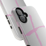 Pink Cross Impact-Resistant Phone Case | Durable Christian Phone Cover, Faith-Inspired Tech Gift, Stylish Protection, Spiritual Accessory