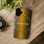 Gold Crown Phone Case - Inspirational Phone Cover, Tough Cases, Gifts for Christians, Spiritual Decor, Meaningful Accessories