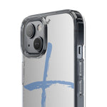 Cross Design Clear Phone Case, Minimalist Phone Cover, Transparent Case, Faith-Inspired Gift, Christian Cell Phone Protector