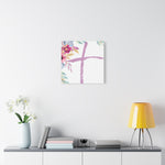 Floral Cross Wall Art – Christian Canvas, Religious Home and Church Decor