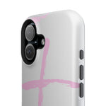 Pink Cross Impact-Resistant Phone Case | Durable Christian Phone Cover, Faith-Inspired Tech Gift, Stylish Protection, Spiritual Accessory