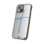 Cross Design Clear Phone Case, Minimalist Phone Cover, Transparent Case, Faith-Inspired Gift, Christian Cell Phone Protector