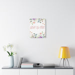 God Is Love Canvas – Inspirational Floral Wall Art Decor